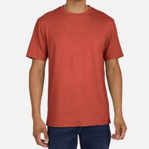 Lands' End Men's Classic Fit Red Short Sleeve Tee